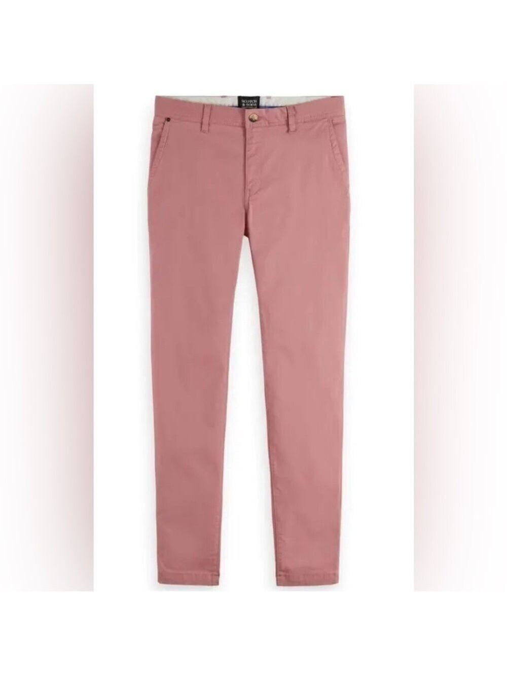 Scotch & Soda Blake Pleated Regular Slim Fit Dress Pant in Salmon 36